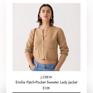J. Crew Tan Knit Cardigan